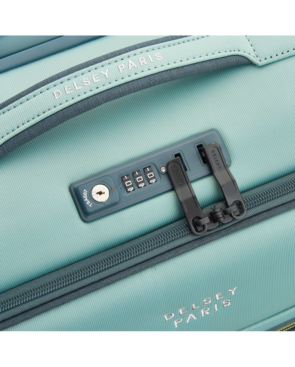 DELSEY BROCHANT 3 Cabinekoffer SLIM UITBREIDBAAR 4 DUBBELE WIELEN 55CM