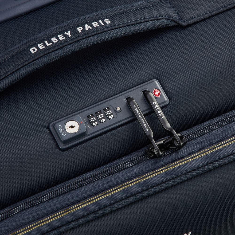 DELSEY BROCHANT 3 Cabin suitcase EXPANDABLE 4 DOUBLE WHEELS 55CM