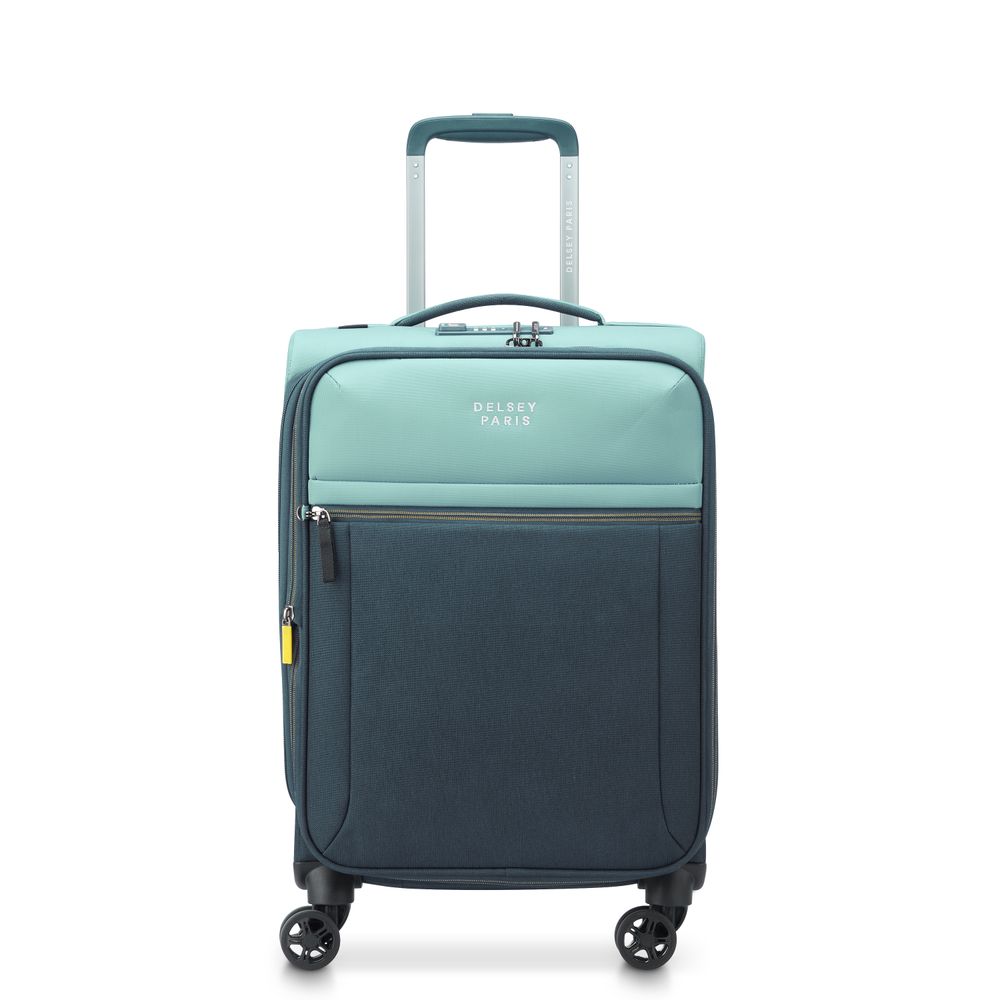 DELSEY BROCHANT 3 Cabin suitcase EXPANDABLE 4 DOUBLE WHEELS 55CM