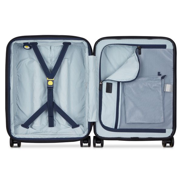 DELSEY CADENCE TROLLEY CABINE SLIM EXTENSIBLE 4 ROUES DOUBLES 55CM