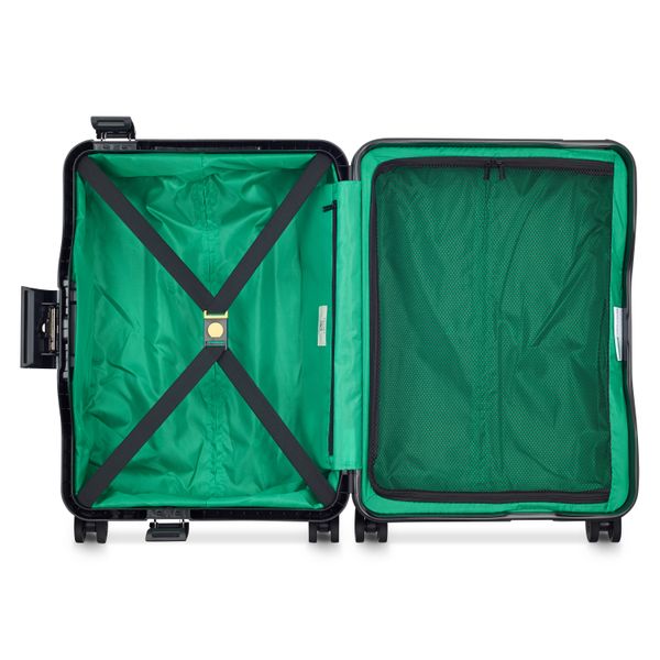DELSEY COLOR BLOCK HARD SUITCASE SLIM 4 DOUBLE WHEELS 55CM