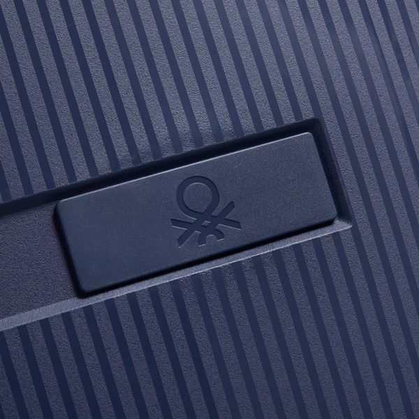 DELSEY COLOR BLOCK HARD SUITCASE SLIM 4 DOUBLE WHEELS 55CM