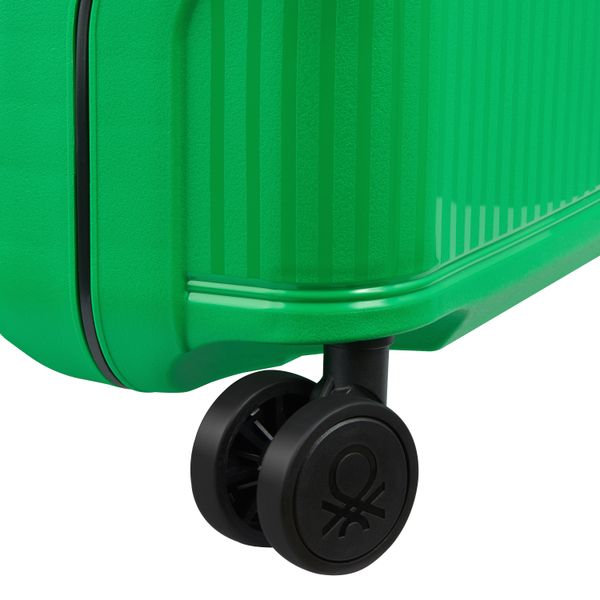 DELSEY COLOR BLOCK HARD SUITCASE SLIM 4 DOUBLE WHEELS 55CM