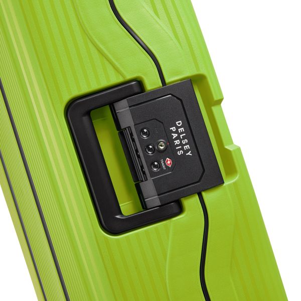 DELSEY COLOR BLOCK HARD SUITCASE SLIM 4 DOUBLE WHEELS 55CM