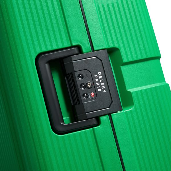 DELSEY VALISE RIGIDE COLOR BLOCK SLIM 4 ROUES DOUBLES 76CM