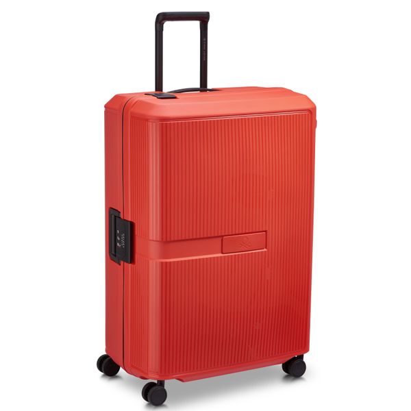 DELSEY VALISE RIGIDE COLOR BLOCK SLIM 4 ROUES DOUBLES 76CM