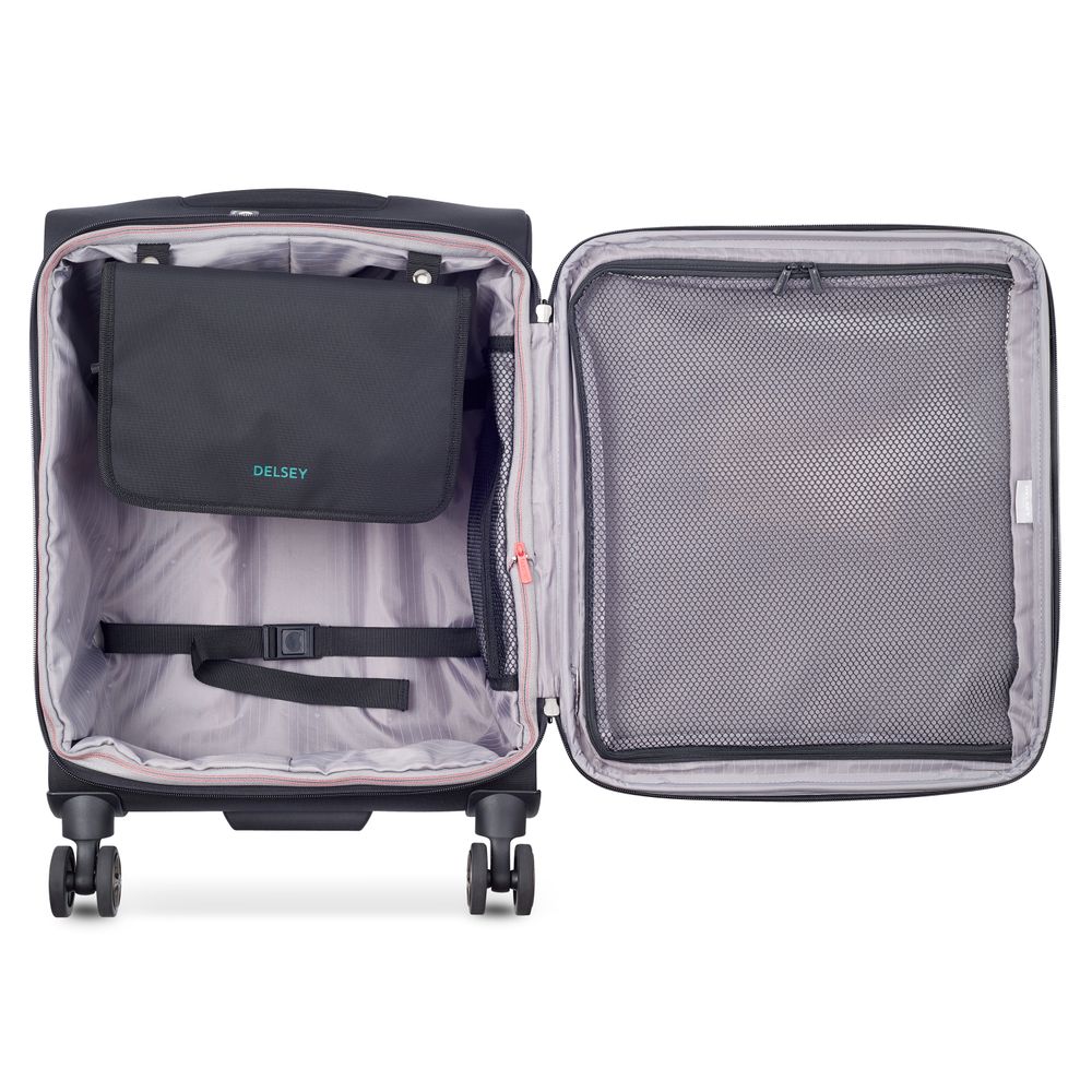 DELSEY HELIUM DLX. TROLLEY CABINE SLIM 4 DUBBELE WIELEN 55CM