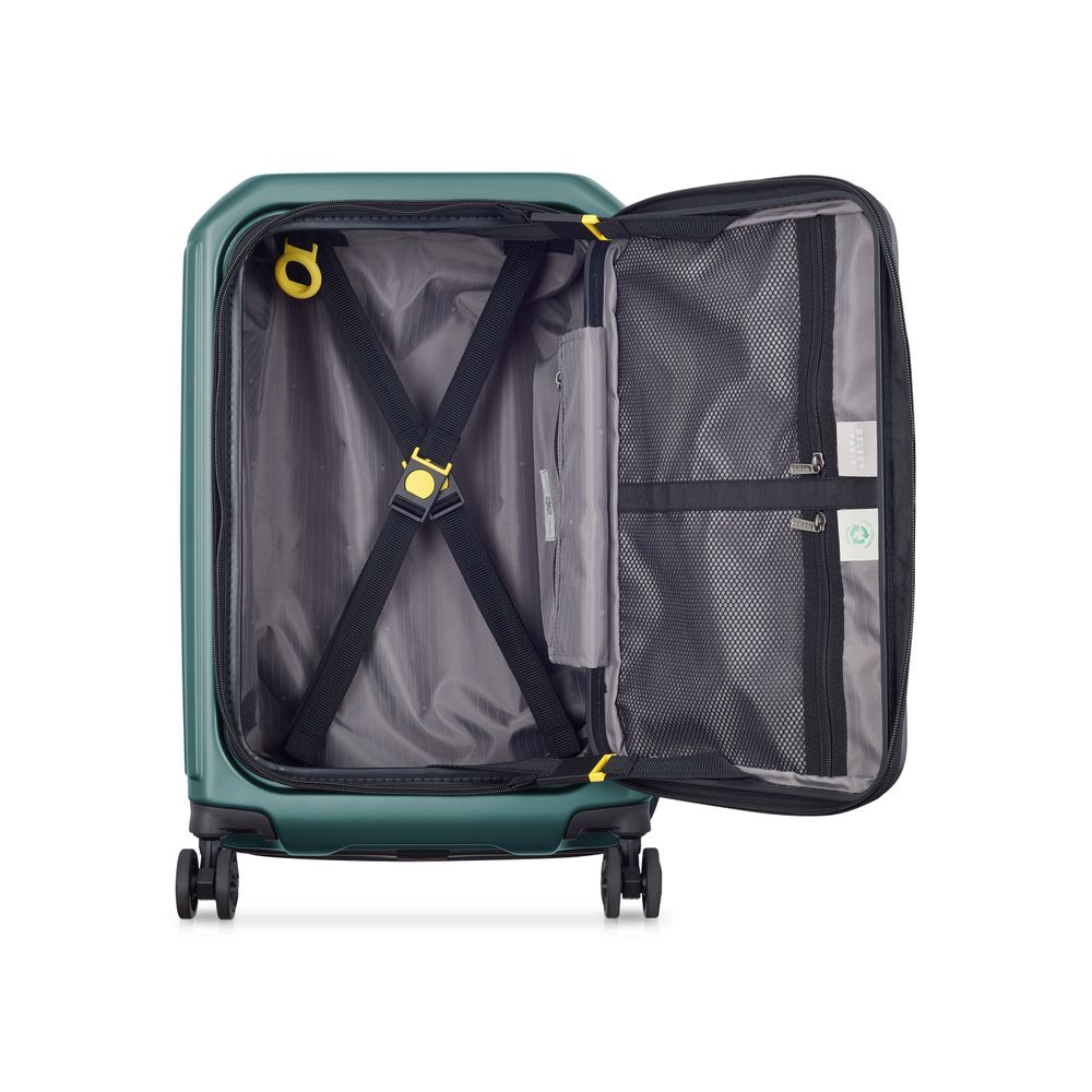 DELSEY SÉCURITÉ. VALISE EXTENSIBLE 4 ROUES DOUBLES 55CM