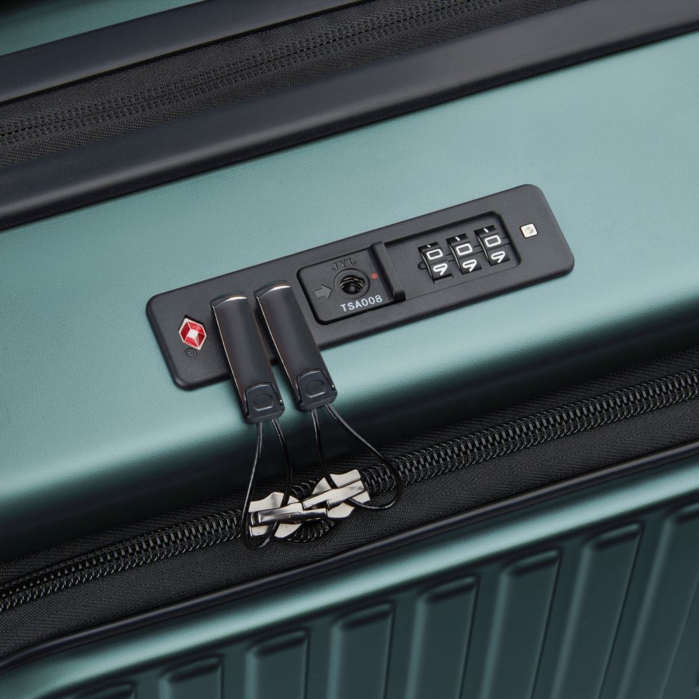 DELSEY SÉCURITÉ. VALISE EXTENSIBLE 4 ROUES DOUBLES 55CM