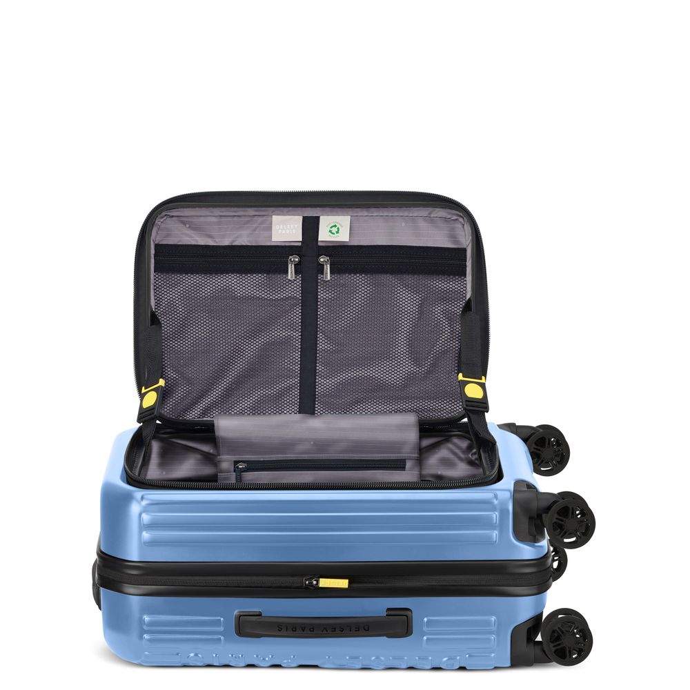 DELSEY SÉCURITÉ. VALISE EXTENSIBLE 4 ROUES DOUBLES 55CM