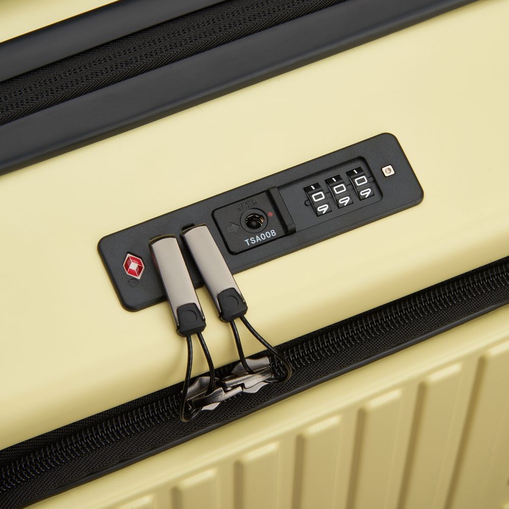 DELSEY SÉCURITÉ. VALISE EXTENSIBLE 4 ROUES DOUBLES 55CM