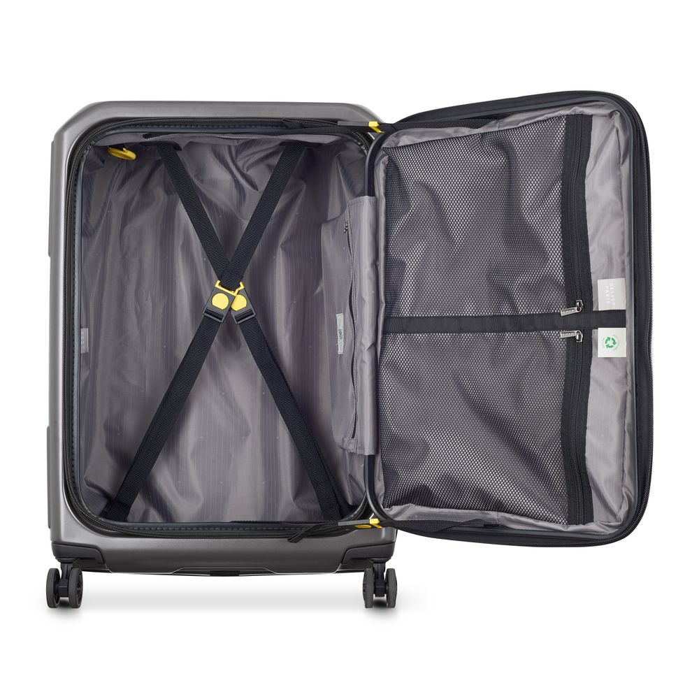 DELSEY SÉCURITÉ. VALISE EXTENSIBLE 4 ROUES DOUBLES 65CM
