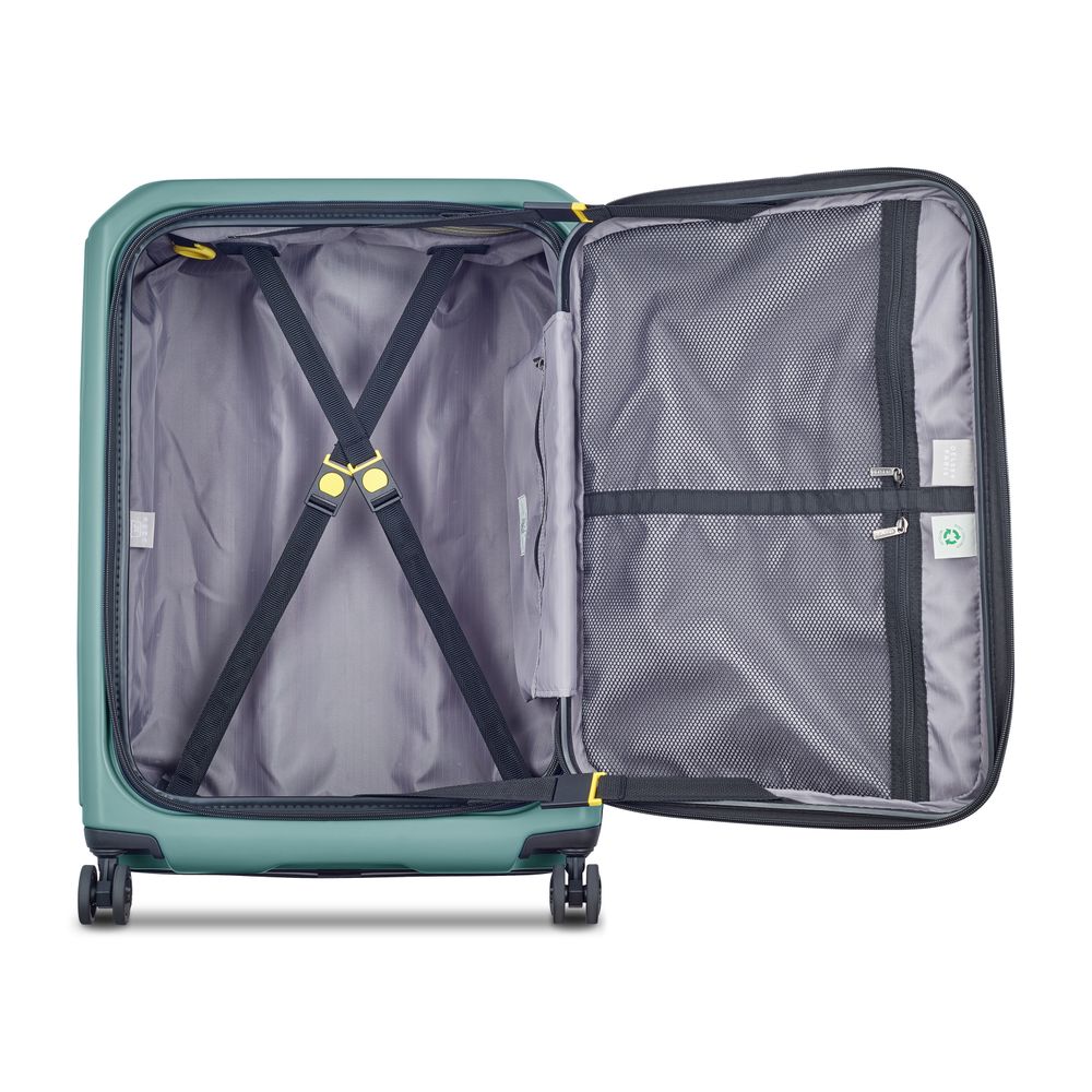 DELSEY SÉCURITÉ. VALISE EXTENSIBLE 4 ROUES DOUBLES 65CM