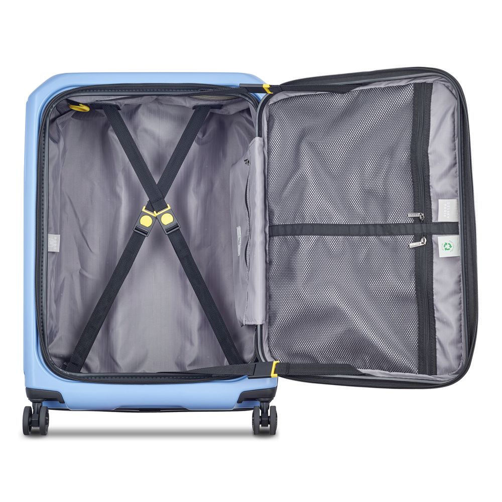 DELSEY SÉCURITÉ. VALISE EXTENSIBLE 4 ROUES DOUBLES 65CM