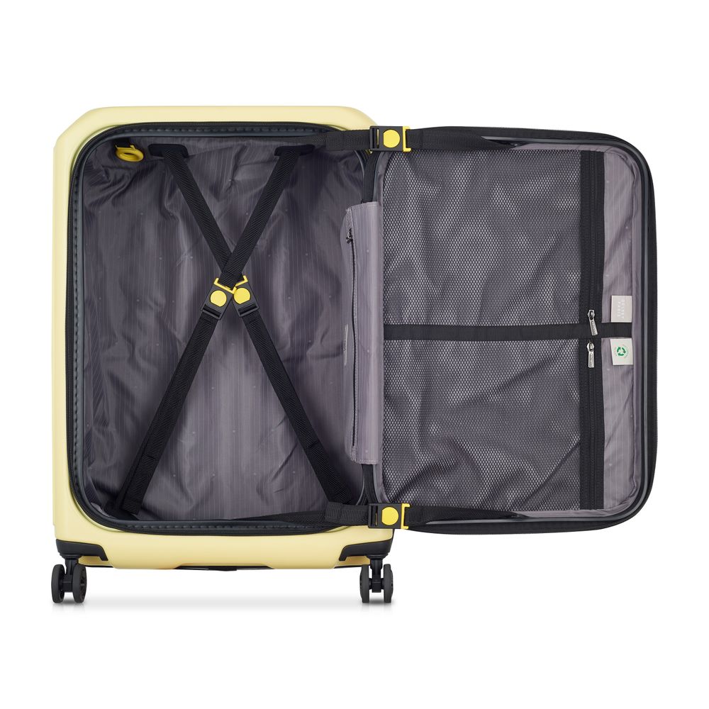 DELSEY SÉCURITÉ. VALISE EXTENSIBLE 4 ROUES DOUBLES 65CM