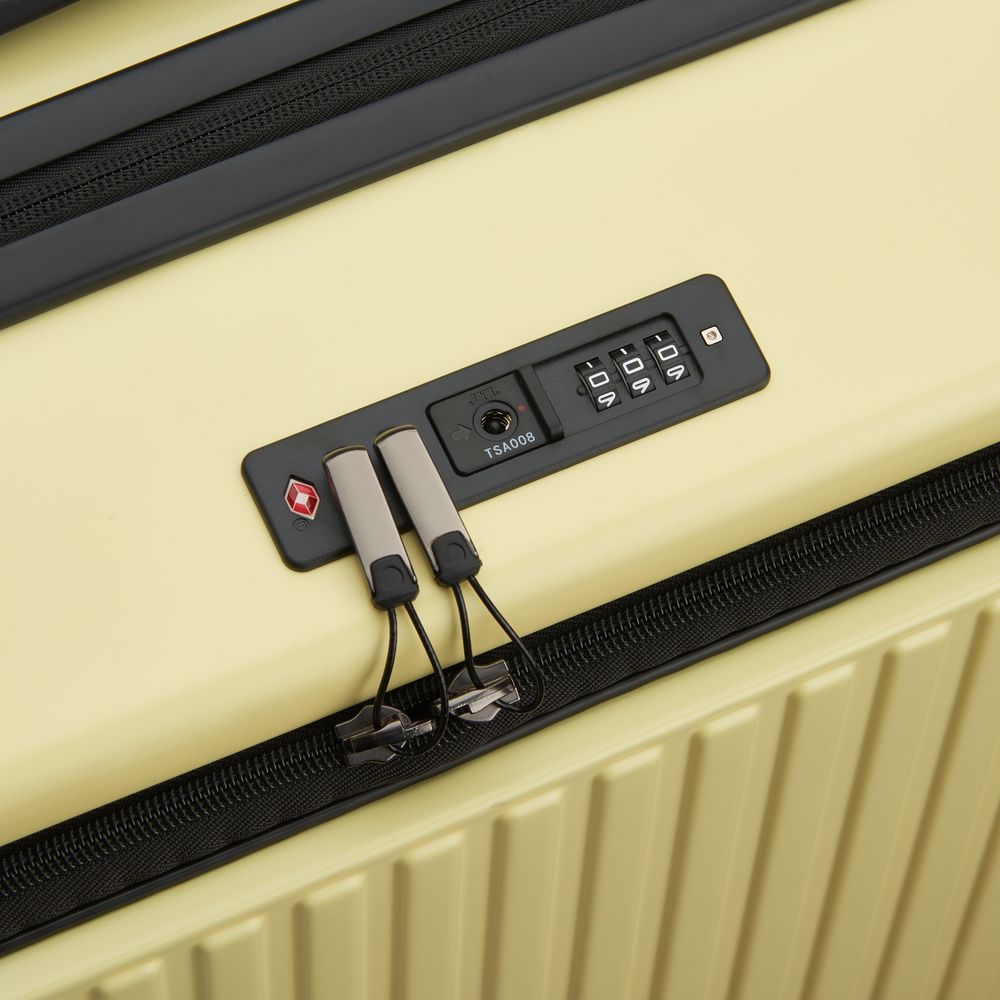 DELSEY SÉCURITÉ. VALISE EXTENSIBLE 4 ROUES DOUBLES 65CM