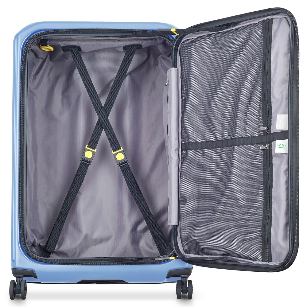 DELSEY SÉCURITÉ. VALISE EXTENSIBLE 4 ROUES DOUBLES 77CM