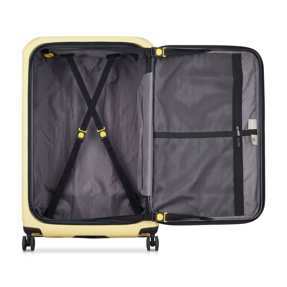 DELSEY SÉCURITÉ. VALISE EXTENSIBLE 4 ROUES DOUBLES 77CM