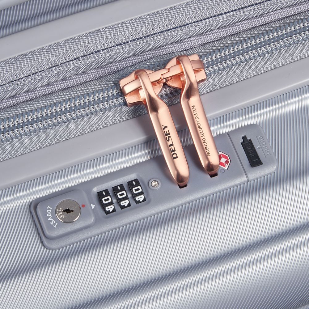 DELSEY SHADOW 5.0. TROLLEY EXPANDABLE CABIN 4 DOUBLE WHEELS 55CM