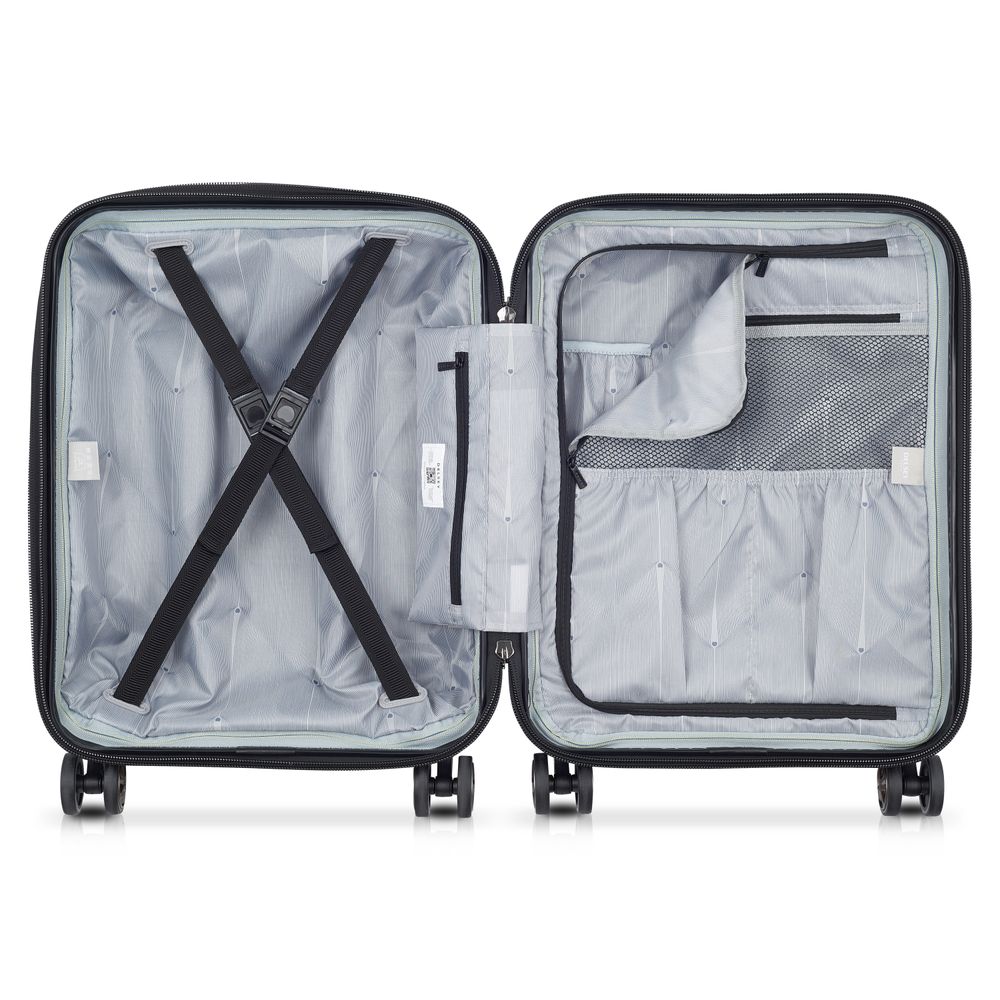 DELSEY SHADOW 5.0. TROLLEY CABINE SLIM 4 RODAS DUPLAS 55CM