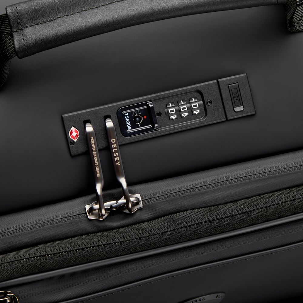 DELSEY TURENNE PEHMEÄ. TROLLEY LAAJENNETTAVA OHJAAMINEN 4 KAKSOPYÖRTÄ 55CM