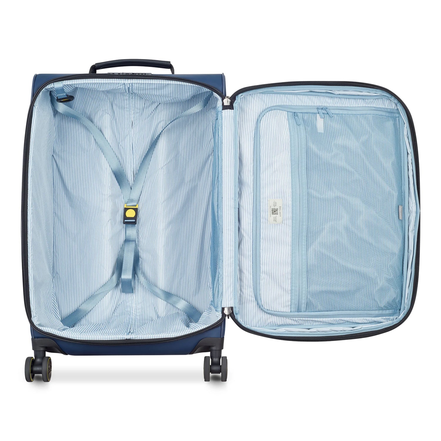 DELSEY TURENNE DOUX. TROLLEY CABINE EXTENSIBLE 4 ROUES DOUBLES 66CM