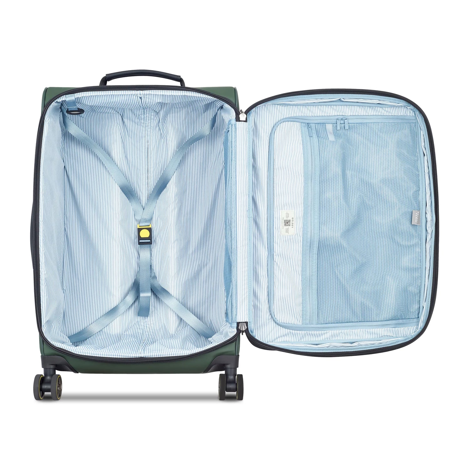 DELSEY TURENNE DOUX. TROLLEY CABINE EXTENSIBLE 4 ROUES DOUBLES 66CM
