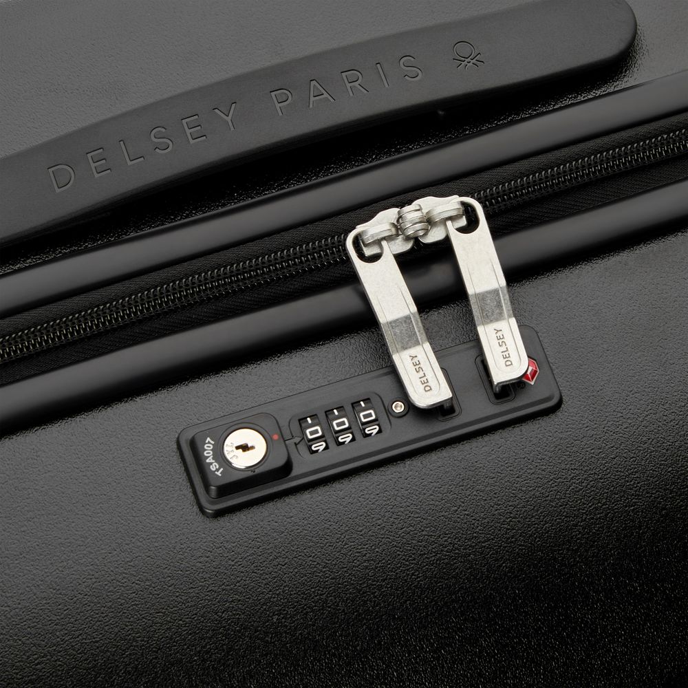 DELSEY UCB HARD SUITCASE TROLLEY SLIM 4 DOUBLE WHEELS 55 CM