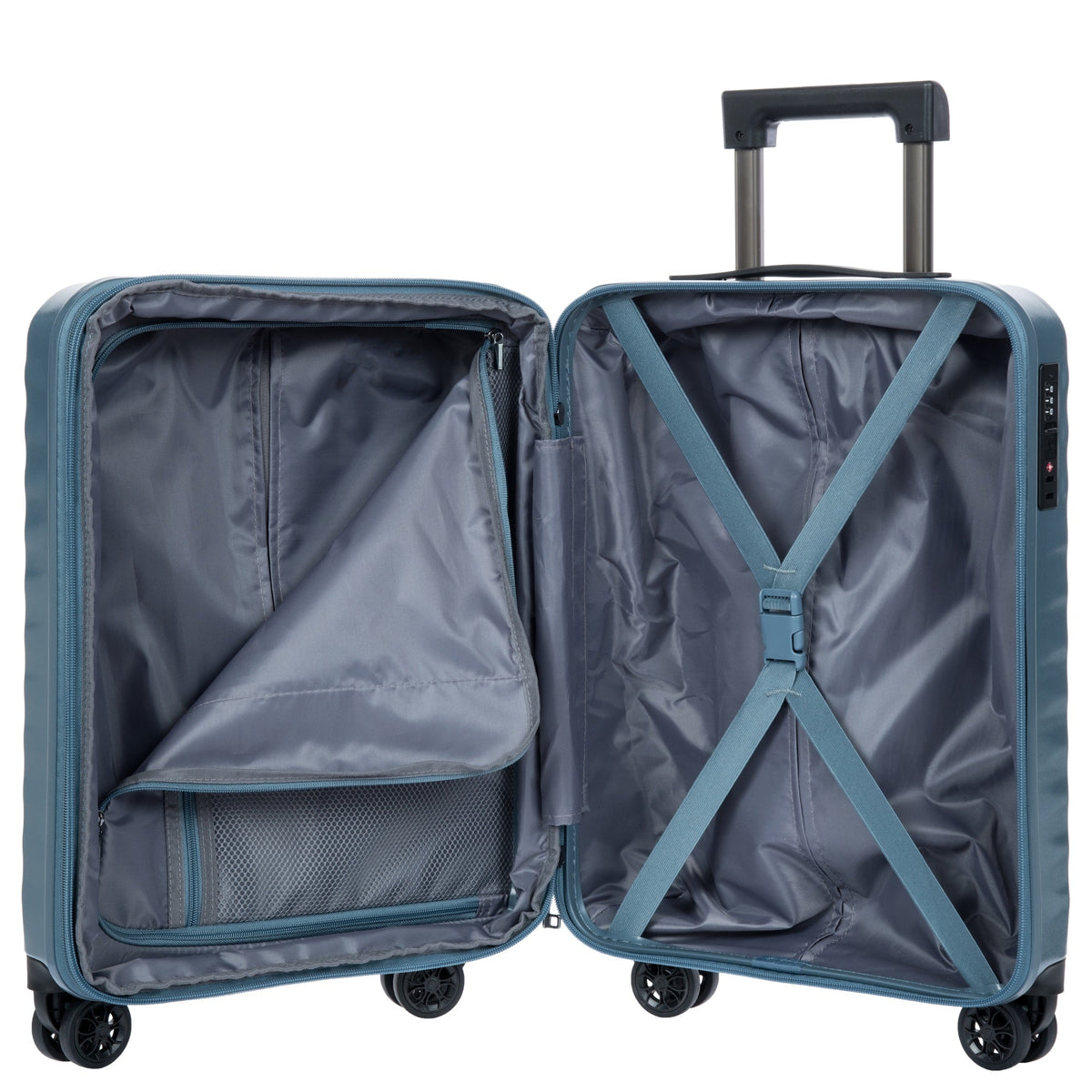 NAUSICAA de Bric Valise cabine EXTENSIBLE 55CM BLEU GRIS