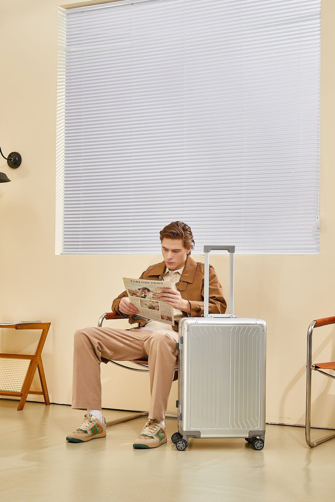 GREENWICH Kabinenkoffer 100% Aluminium TURIN GREY