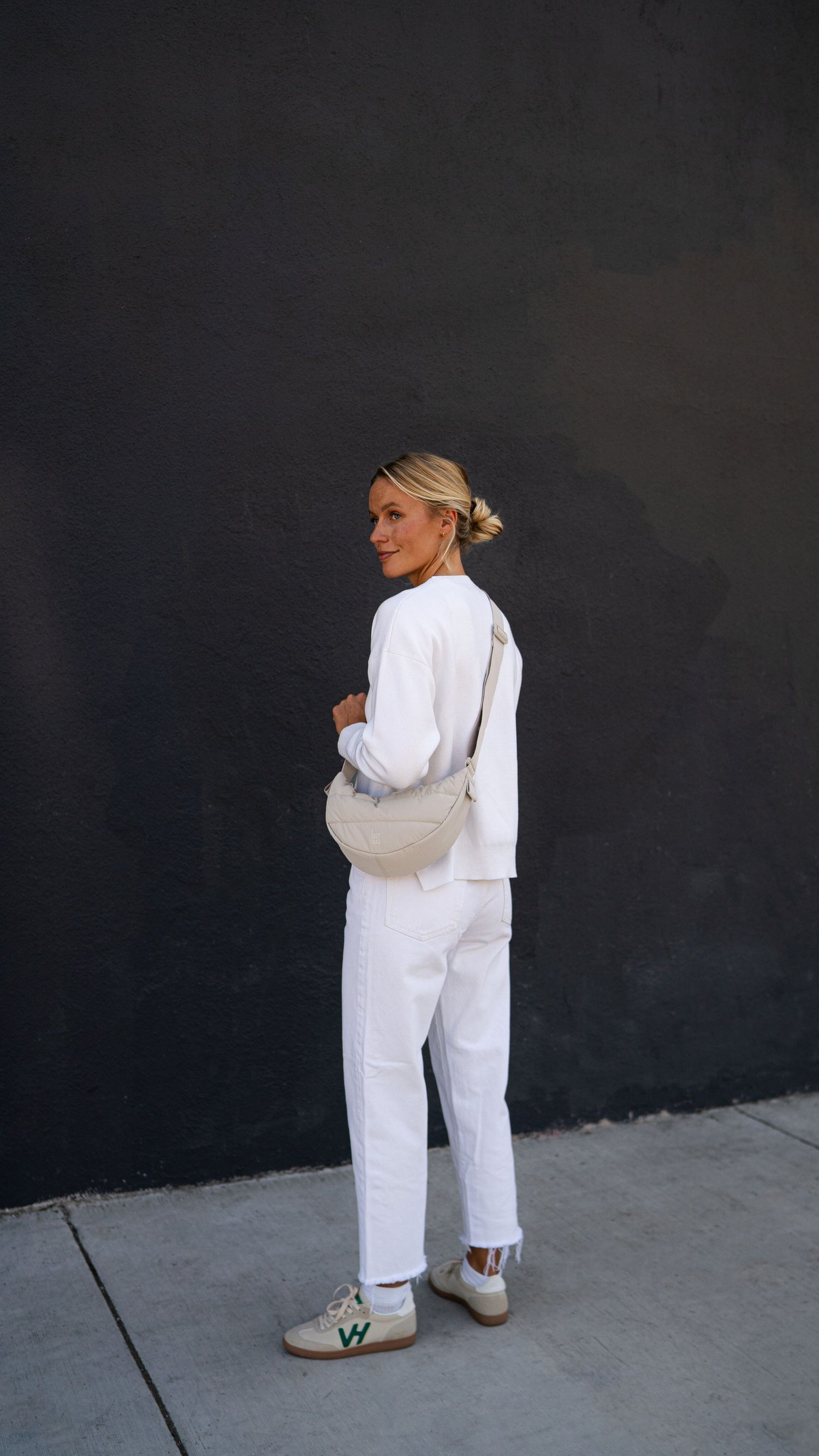 Ich habe Sack Puffer Mondtasche klein