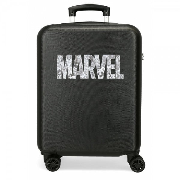 Valise cabine Power Marvel rigide 55cm Gris - noir