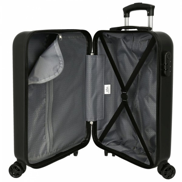 Valise cabine Power Marvel rigide 55cm Gris - noir