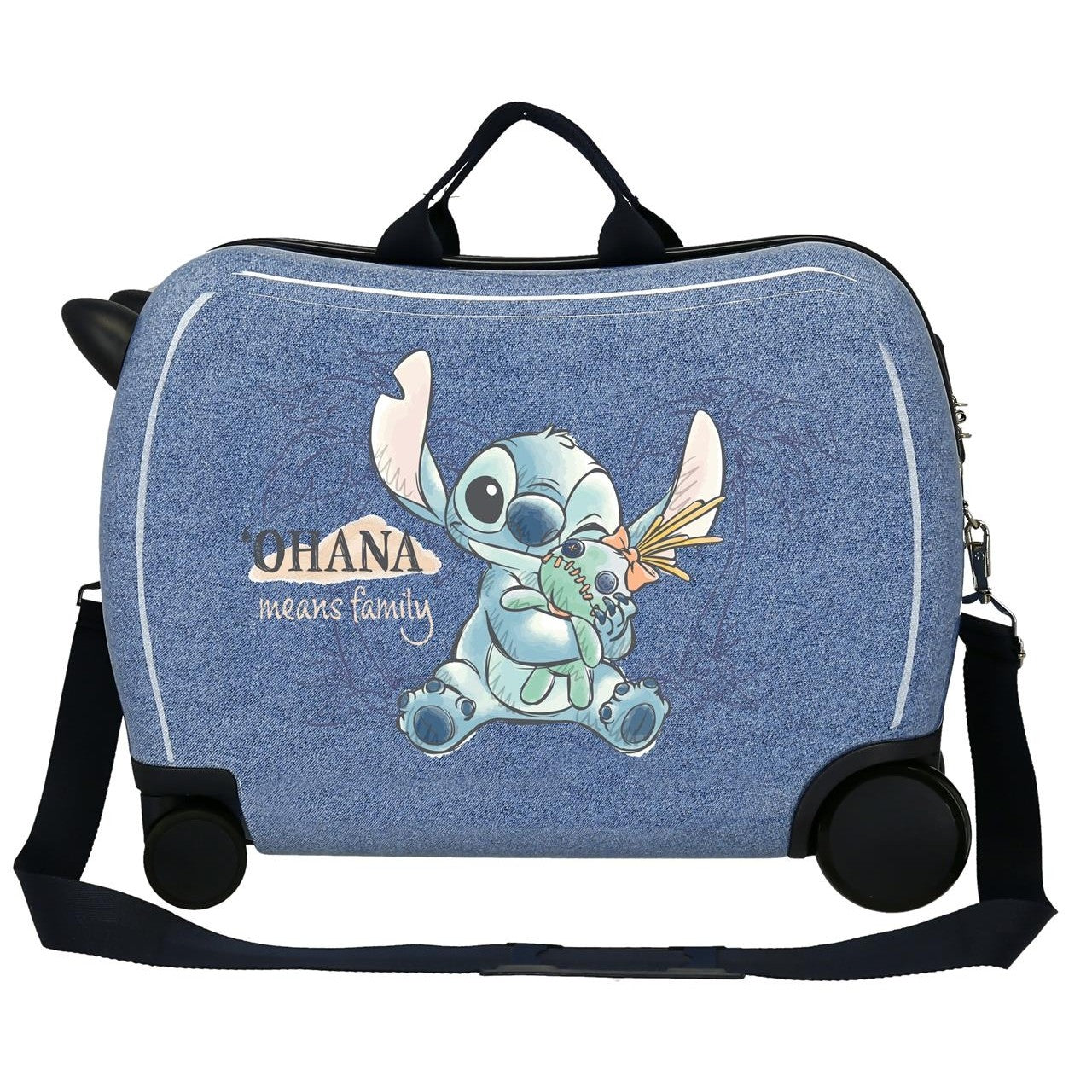 Mala infantil Stitch Means family 2 Rodas multidirecionais