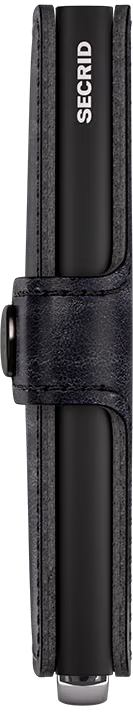 SECRID MINIWALLET+ EMBOSS LINES BLACK