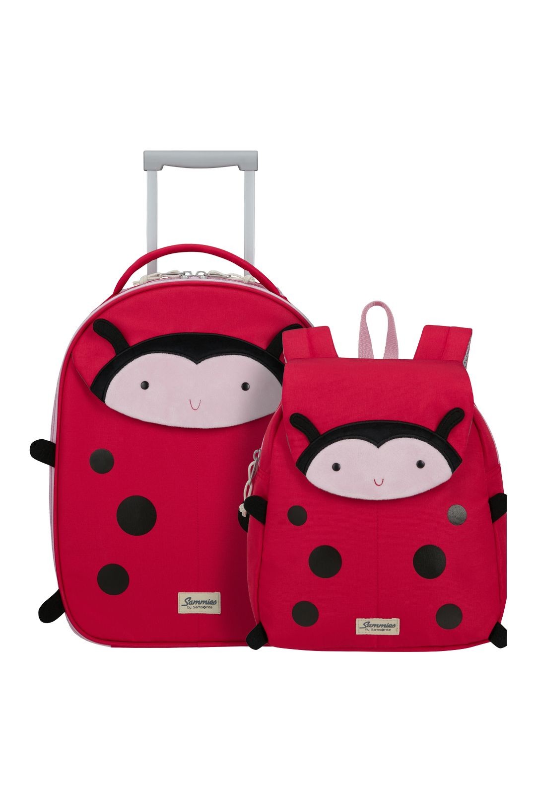 SAMSONITE Set von Trolley + Rucksack s Ladybug Lally - HAPPY SAMMIES ECO