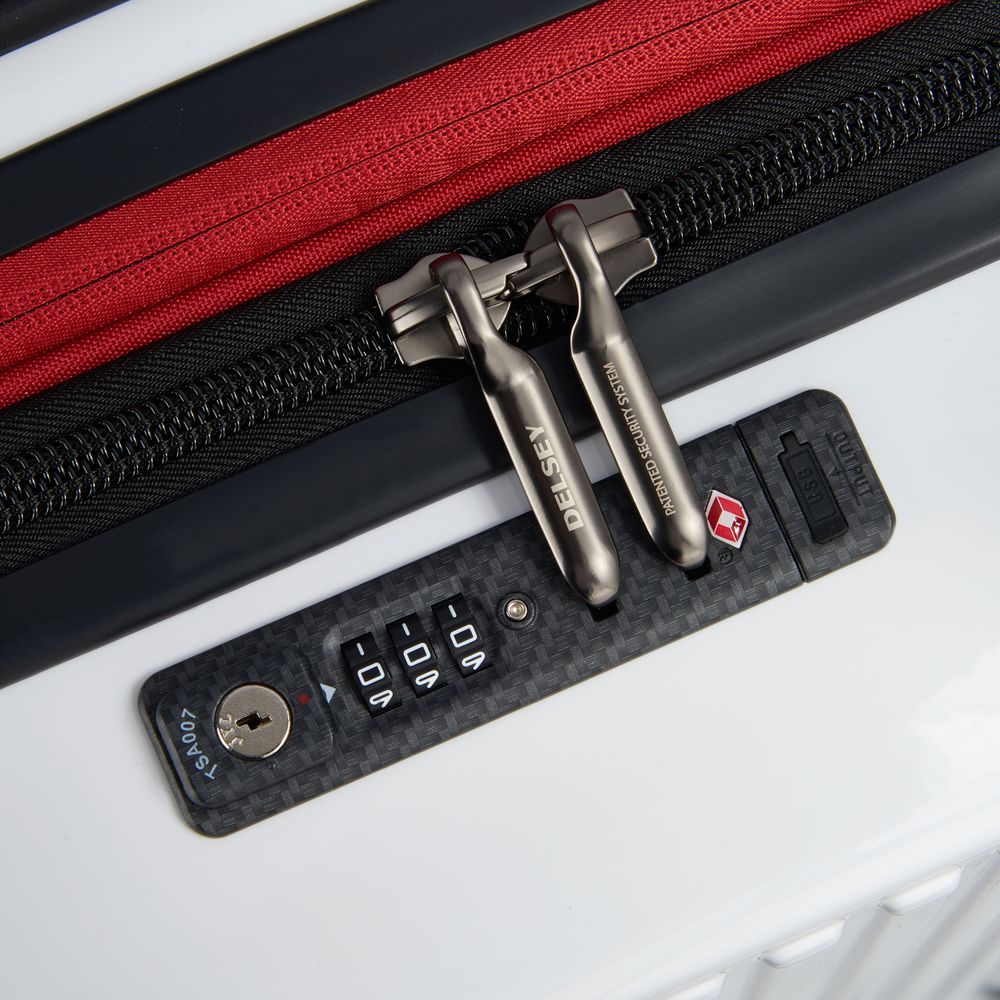 DELSEY Valise cabine ZIP RIGIDE DE SÉCURITÉ D'UNE CAPACITÉ DE 40,39 L - F1