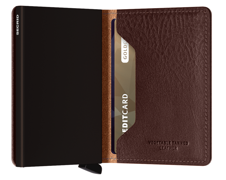 Secrid Slimwallet Veg Tanned Espresso-Braun