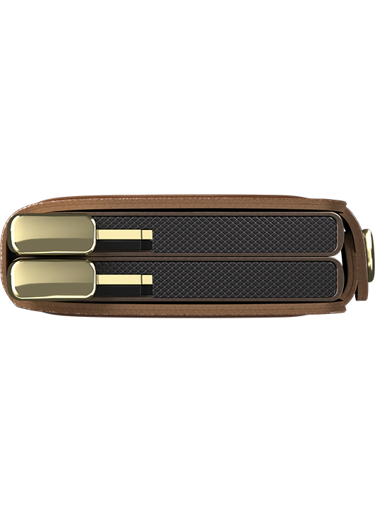 Secrid Twinwallet+ Emboss Lines Cognac