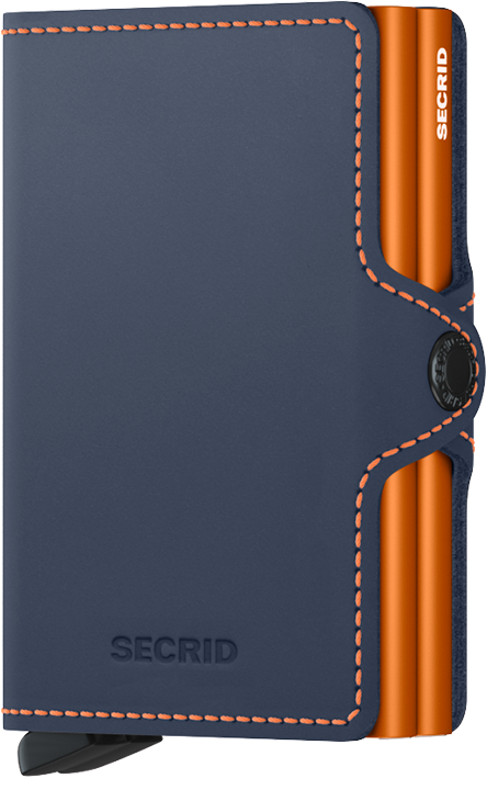 Secrid Twinwallet Matte Night Blue & Orange