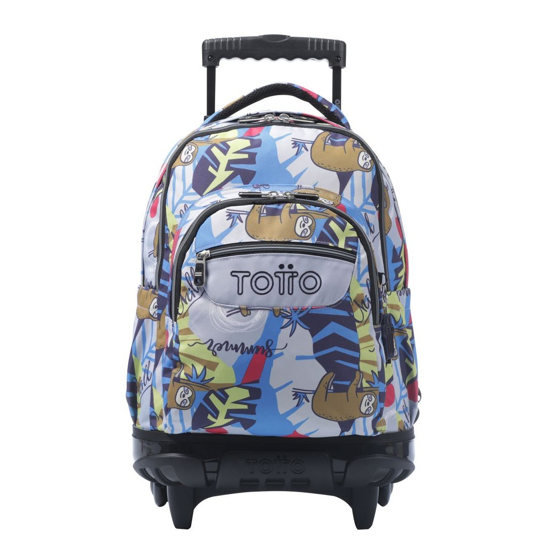 TOTTO Sac à dos scolaire avec roues - lignes - 6yb multicolore Lazel
