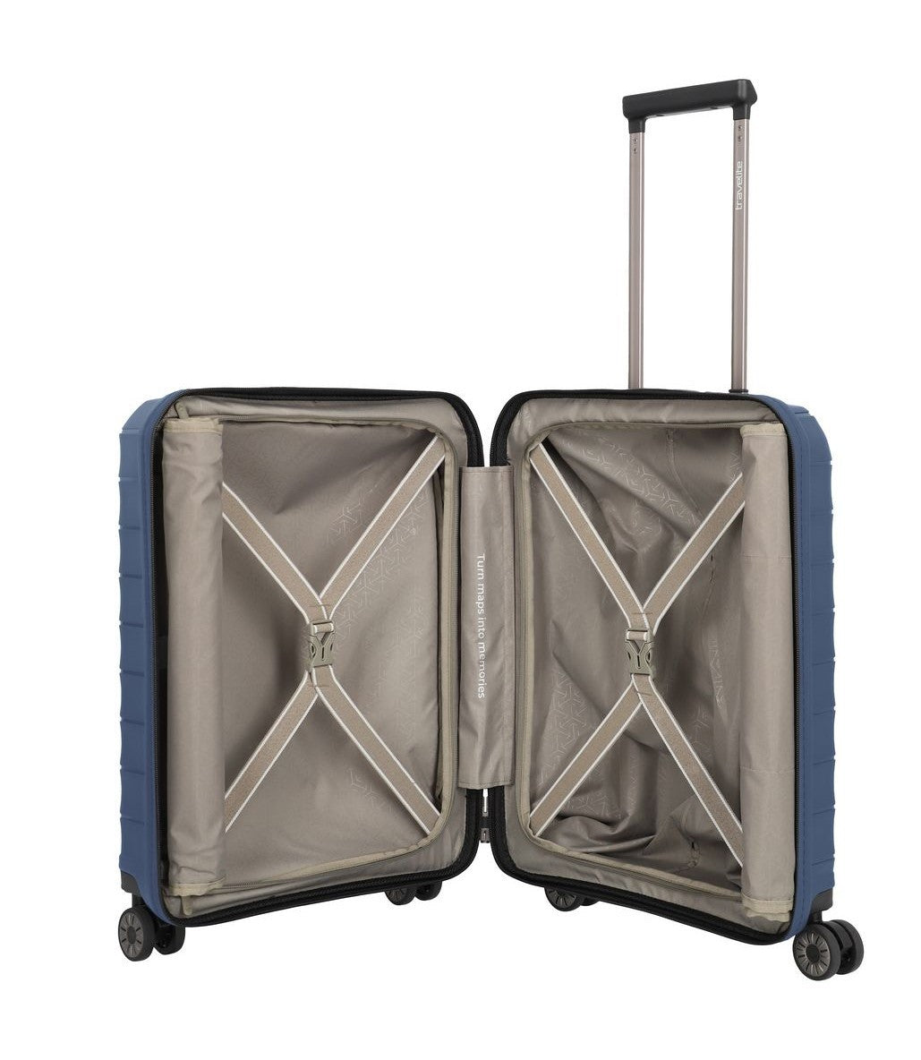 TRAVELITE Kabinenkoffer MOOBY Mit Tasche für PC 55CM VON POLIPROPILENO RECYCLING