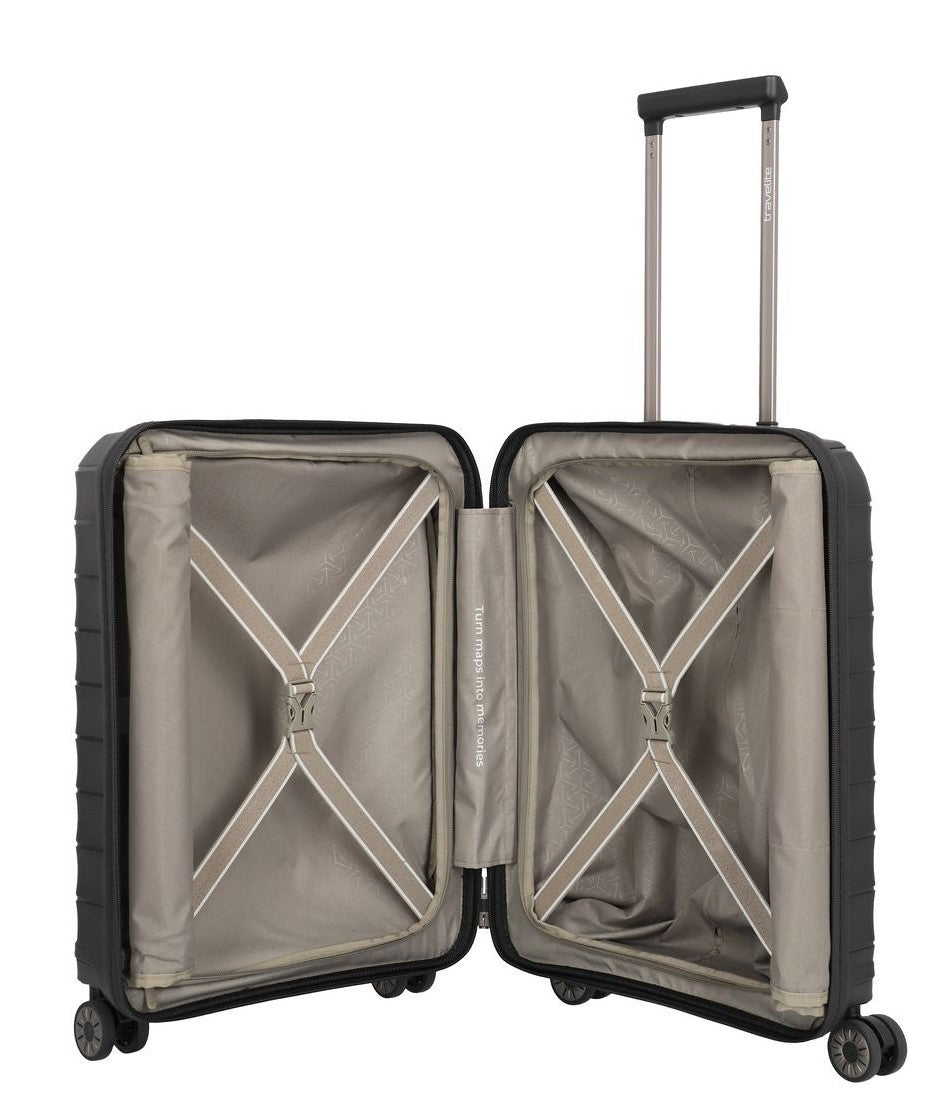 TRAVELITE Kabinenkoffer MOOBY Mit Tasche für PC 55CM VON POLIPROPILENO RECYCLING