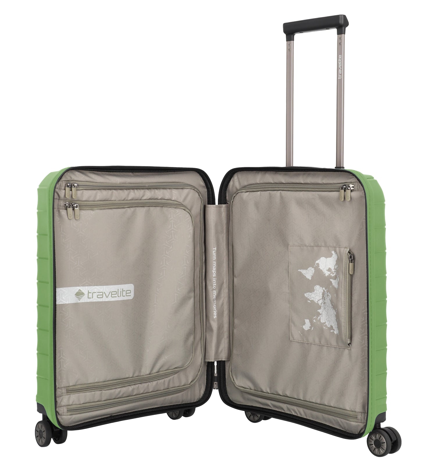 TRAVELITE Kabinenkoffer MOOBY Mit Tasche für PC 55CM VON POLIPROPILENO RECYCLING