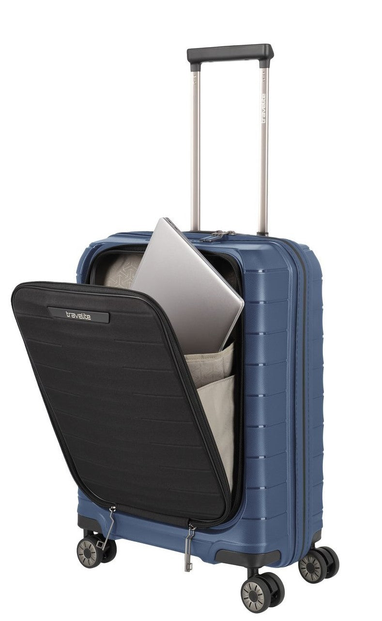 TRAVELITE Kabinenkoffer MOOBY Mit Tasche für PC 55CM VON POLIPROPILENO RECYCLING