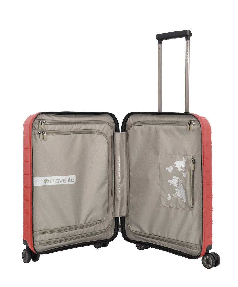 TRAVELITE Kabinenkoffer MOOBY Mit Tasche für PC 55CM VON POLIPROPILENO RECYCLING