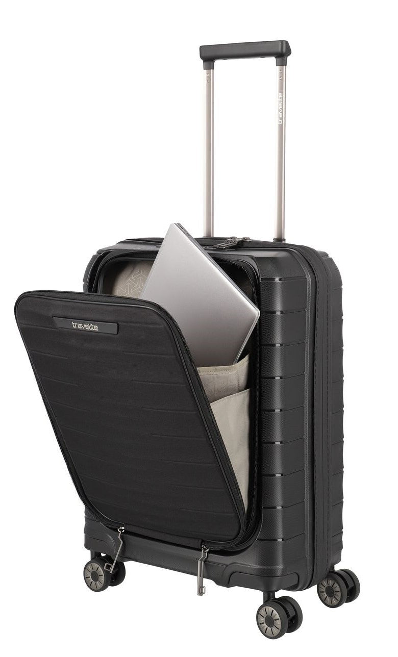 TRAVELITE Kabinenkoffer MOOBY Mit Tasche für PC 55CM VON POLIPROPILENO RECYCLING
