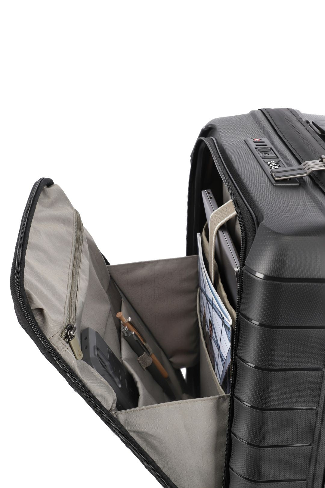 TRAVELITE Kabinenkoffer MOOBY Mit Tasche für PC 55CM VON POLIPROPILENO RECYCLING