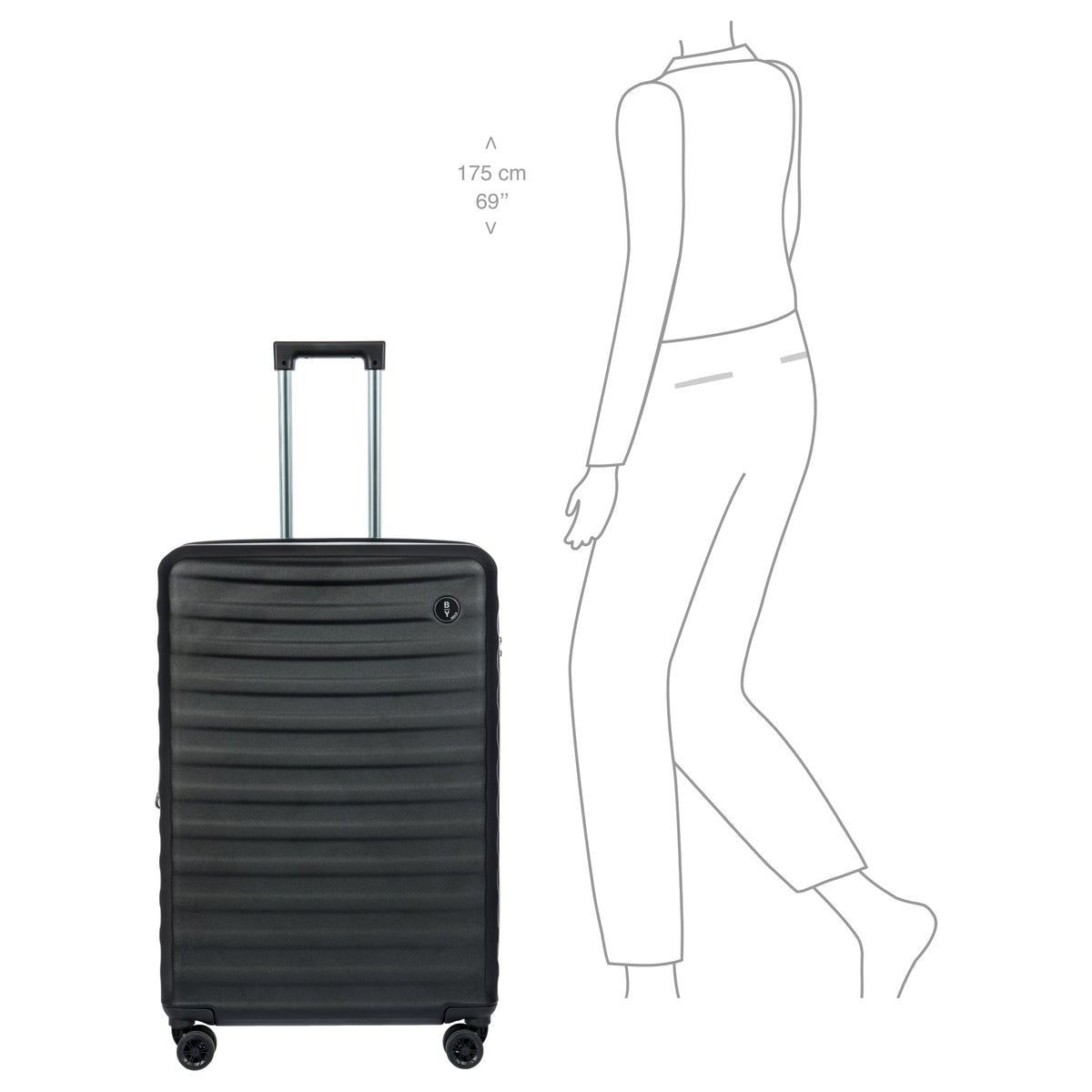 Bric's VALIGIA GRANDE NAUSICAA EXTENSIBLE 79CM NERO