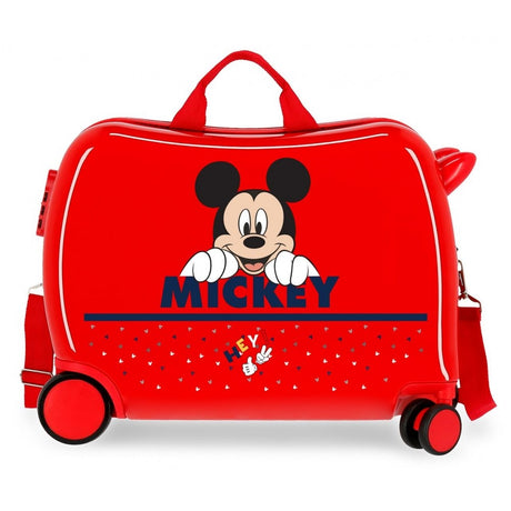 Children's suitcase Happy Mickey with multidirectional wheels